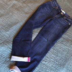 Isaac Mizrahi crop fitted jeans
